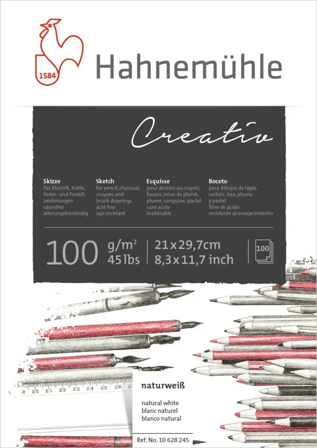 Hahnemühle Bloc Dibujo A4 100 g/m² Blanco