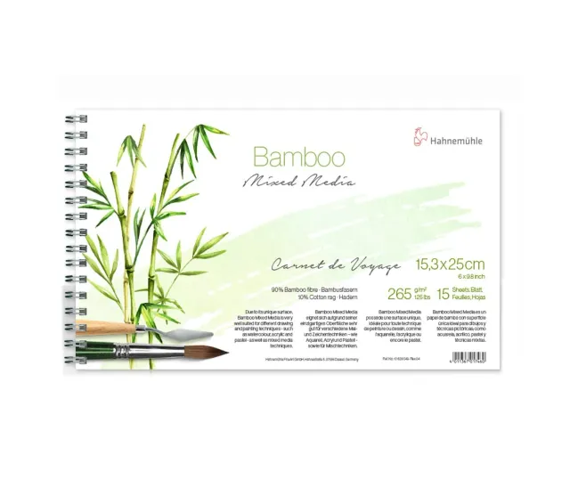 Hahnemühle Bamboo Carnet Voyage bloc mixto 15,3x25 cm
