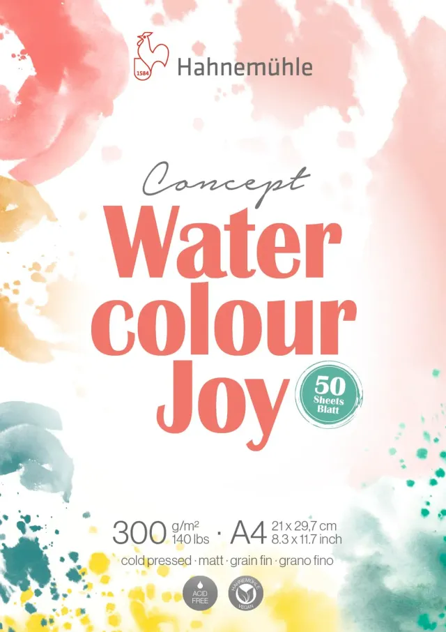 Hahnemühle Concept Watercolour Joy papel acuarela 300 g bloc mate