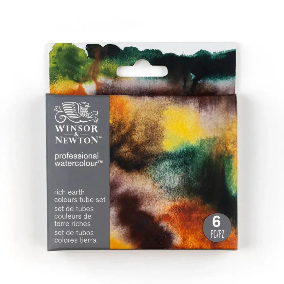 Winsor & Newton Professional acuarela 6 tubos 5 ml Rich Earth