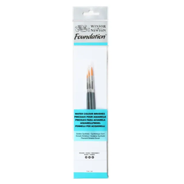 Winsor & Newton Foundation pincel acuarela mango corto sintético