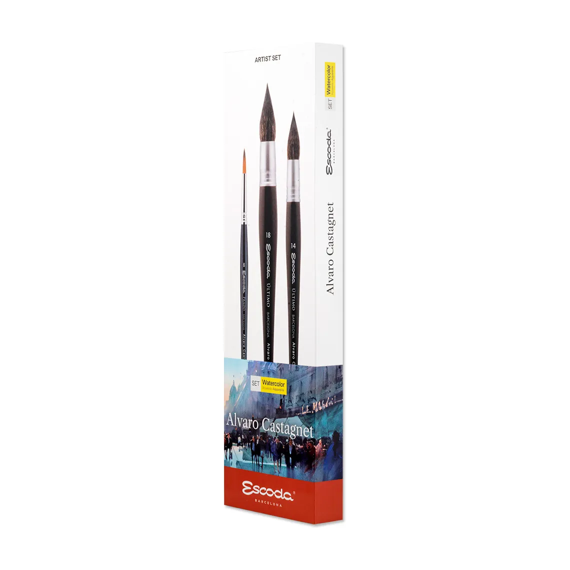 Escoda 8601-2 set de pinceles para acuarela Reserva