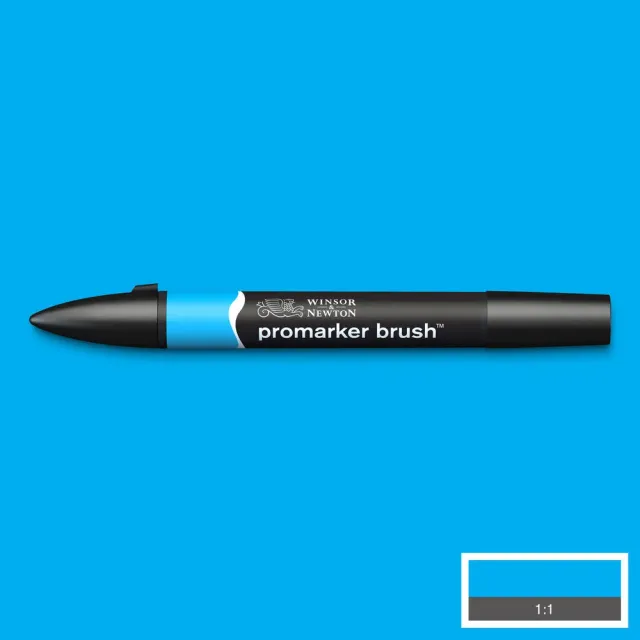 Winsor & Newton Promarker Brush rotulador Cyan punta pincel