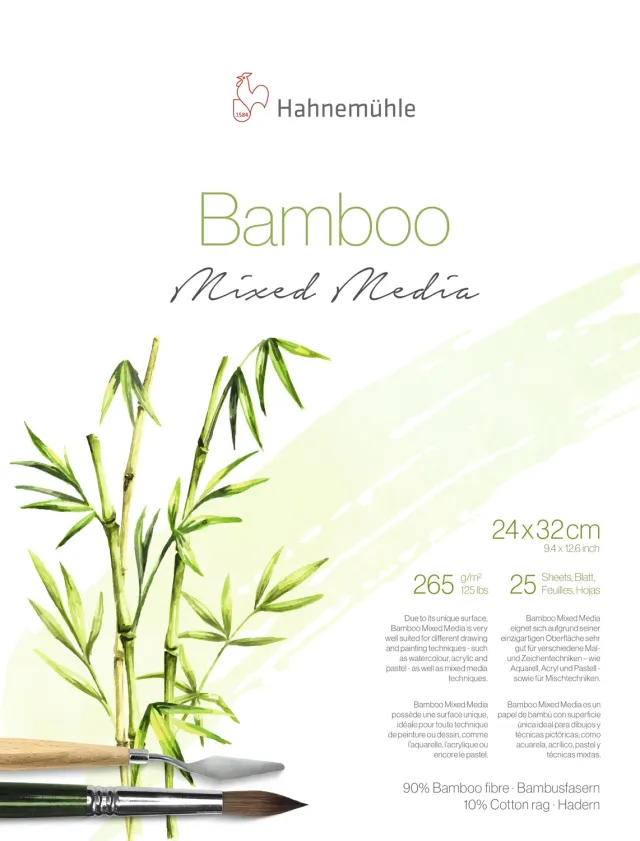 Hahnemühle Bamboo 10628540 bloc mixto 265 g 24x32 cm