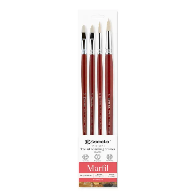 Escoda Clásico 8957 set pinceles marfil óleo y acrílico