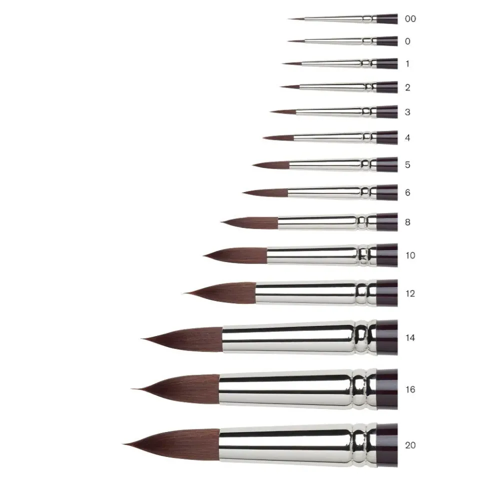 Winsor & Newton Galeria Round pincel acrílico detalle