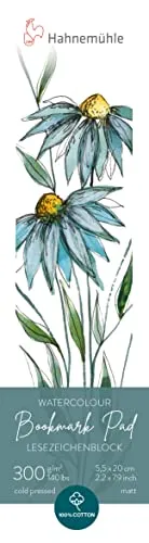 Hahnemühle Watercolour Bookmark bloc acuarela 300 g 15 hojas