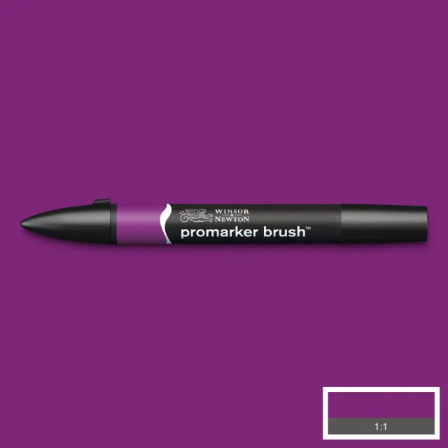 Winsor & Newton Promarker Brush rotulador Plum punta pincel