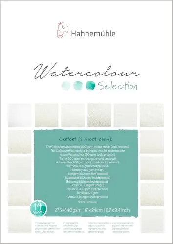 Hahnemühle Descubrimiento bloc papel acuarela 17x24 12 hojas