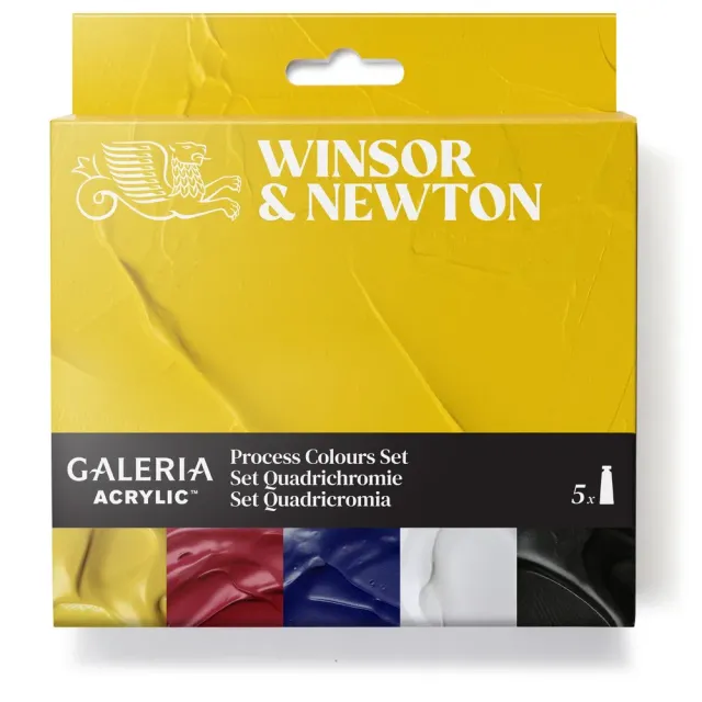 Winsor & Newton Galeria Process Colours set de acrílicos 5 x 60 ml
