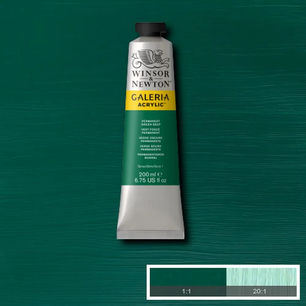 Winsor & Newton Galeria Acrylic Permanent Green Deep pintura acrílica
