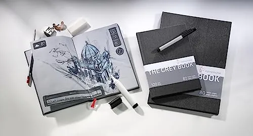 Hahnemühle The Grey Book cuaderno A5 40 hojas gris 120g