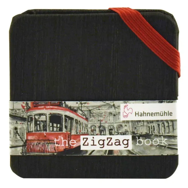 Hahnemühle Mini Zig-Zag libro acuarela 5x5 cm 300 g/m² acordeón