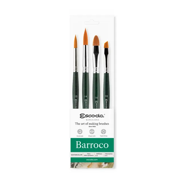 Escoda Reserva 8915 set pinceles acuarela Barroco