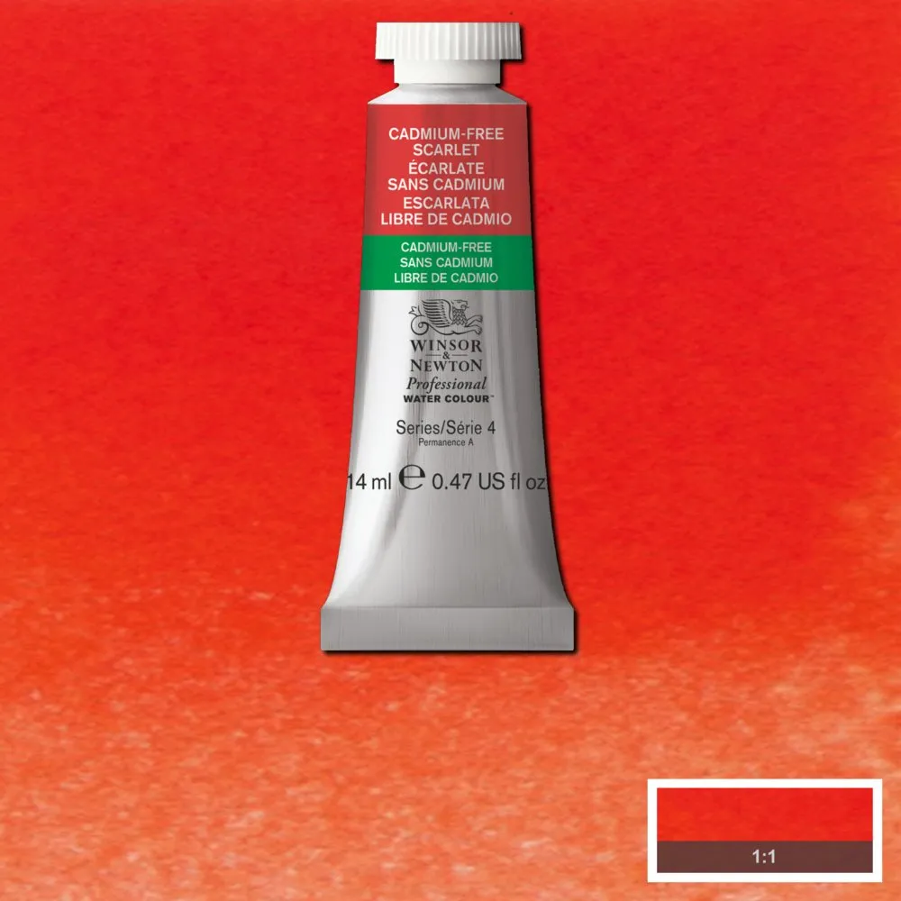 Winsor & Newton Professional Cadmium-Free Scarlet acuarela