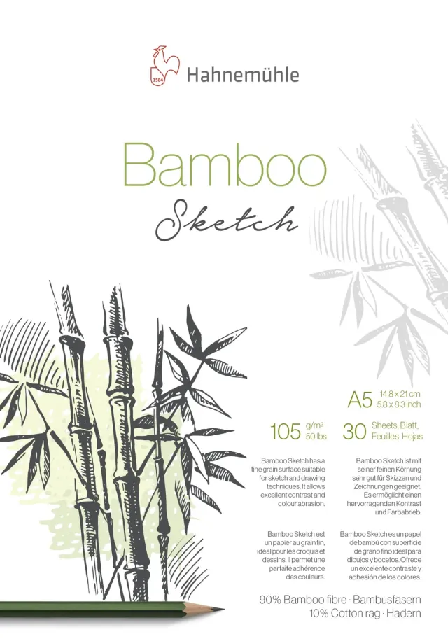 Hahnemühle Bamboo Sketch bloc dibujo A5 105g 30 hojas