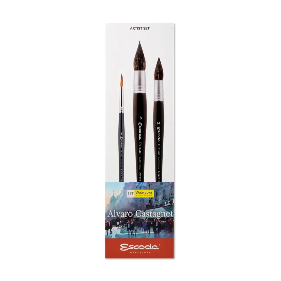 Escoda 8601-2 set de pinceles para acuarela Reserva