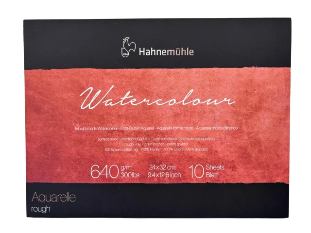 Hahnemühle The Collection papel acuarela algodón 640g 24x32 10 hojas