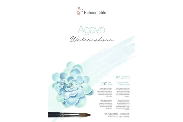 Hahnemühle Agave Watercolour papel acuarela A4 12 290 mate