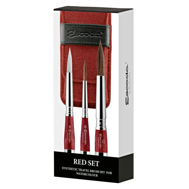 Escoda Versàtil 1270 Vermell set pinceles