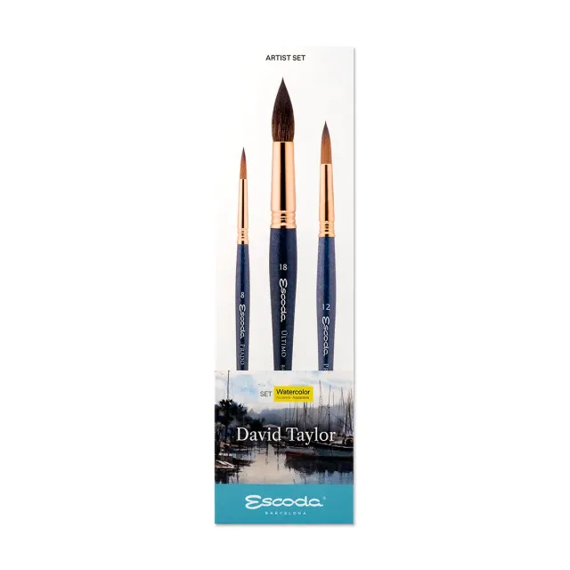 Escoda Reserva 8609-1 set pinceles acuarela David Taylor