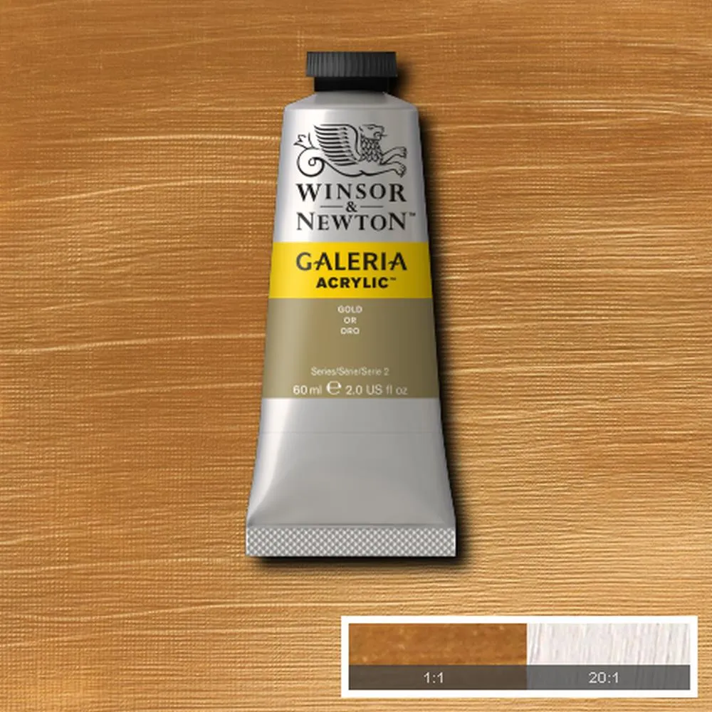 Winsor & Newton Galeria Gold acrílico 60ml dorado metalizado