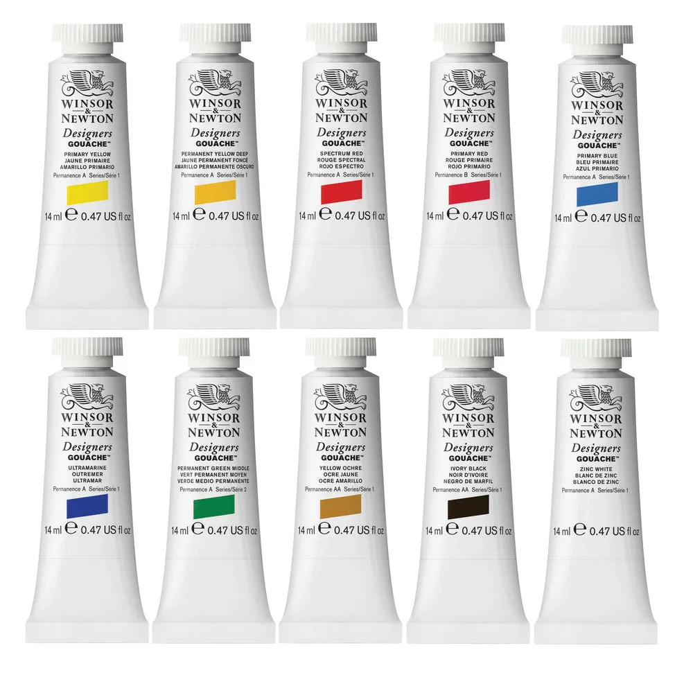 Winsor & Newton Designers Gouache iniciación 10x14 ml