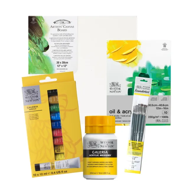 Winsor & Newton Galeria Get started with Acrylics acrílicos secado rápido