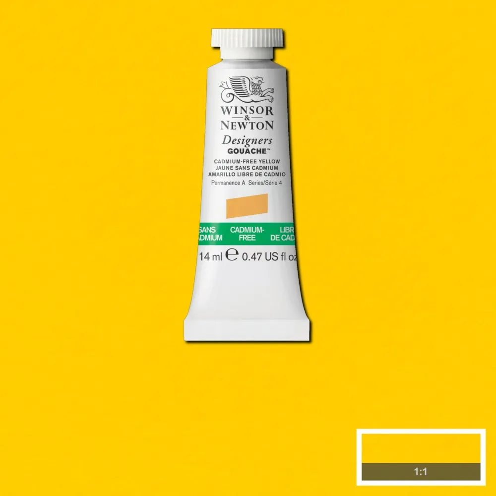 Winsor & Newton Designers Gouache Cadmium-Free Yellow gouache 14 ml