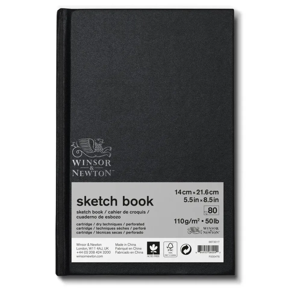 Winsor & Newton Hard Back Sketch cuaderno 110 g papel grano fino