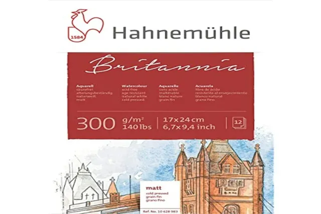 Hahnemühle Bloc acuarela 300 g blanco natural