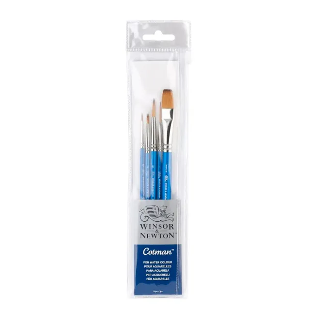 Winsor & Newton Cotman set 5 pinceles acuarela pelo mixto