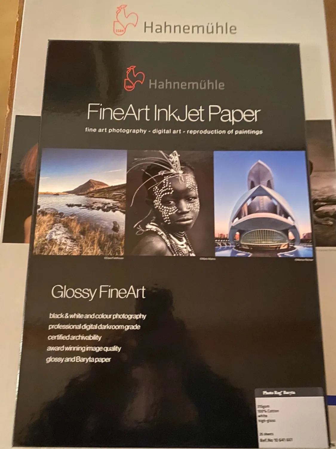 Hahnemühle Photo Rag Baryta papel fotográfico 25 h 315 g brillo