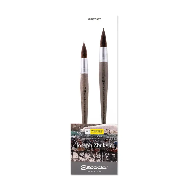Escoda 8605-2 set de pinceles para acuarela Aquario Gold