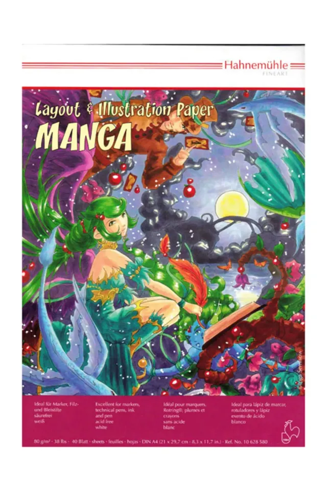 Hahnemühle manga ilustración 80 g marcador extra suave
