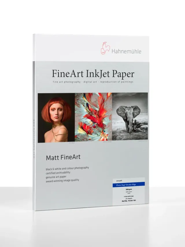 Hahnemühle Photo Rag Papel Fine Art 308g 25 Hojas Deckle