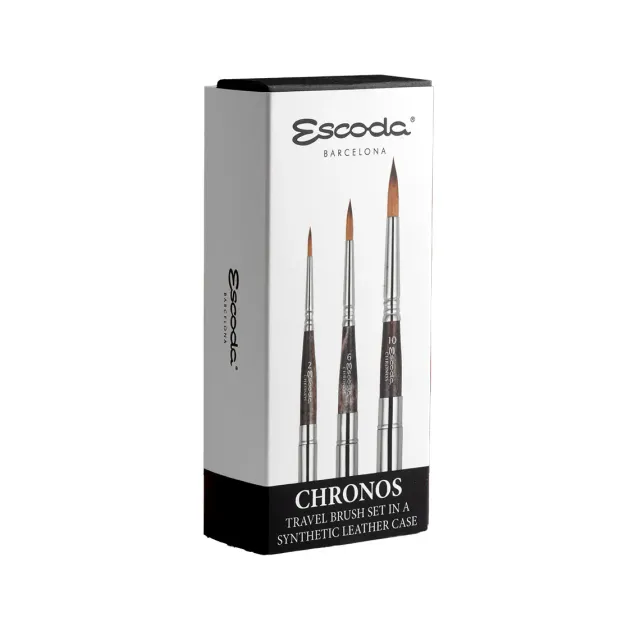 Escoda 1256 Chronos set de pinceles de viaje para acuarela