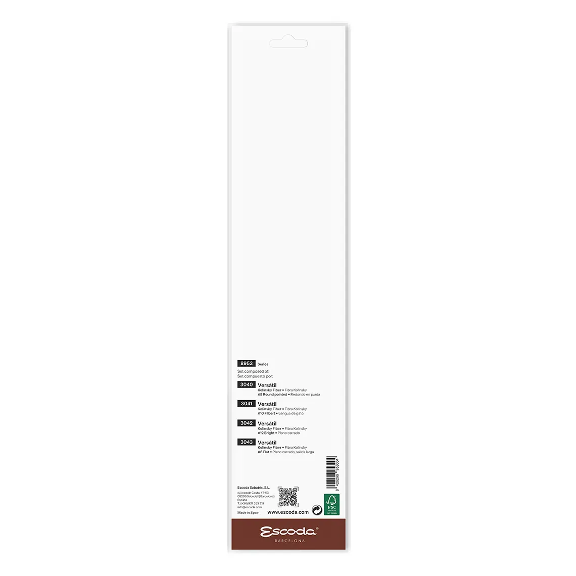 Escoda Clásico 8953 set pinceles óleo y acrílico